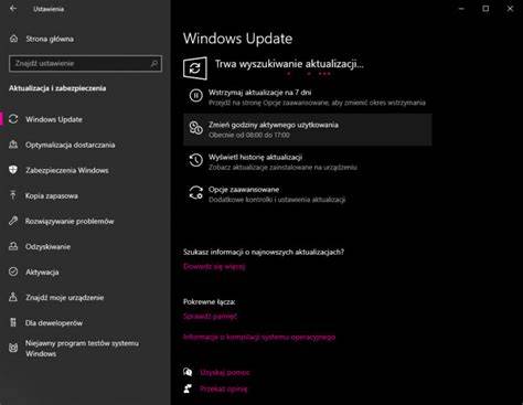lista aktualizacji Windows 10