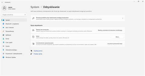 menu odzyskiwania systemu Windows
