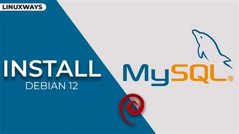 schemat instalacji MySQL Debian 12
