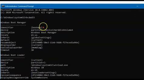 Konfiguracja bcdedit Recovery F9