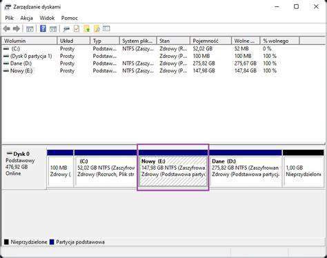 Tworzenie partycji Recovery NTFS