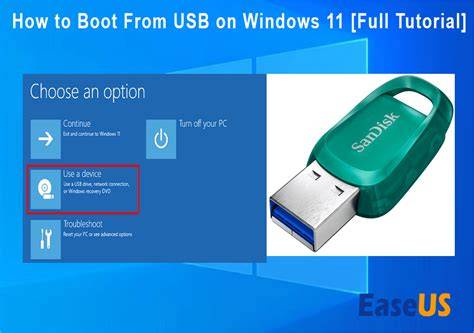 schemat przygotowania boot USB Windows
