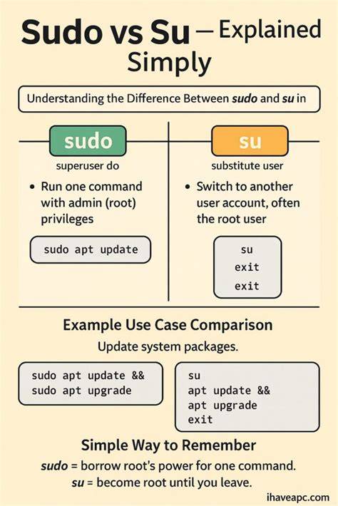 Porównanie: autologowanie vs sudo