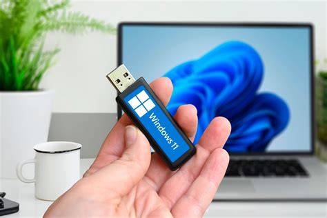 Pendrive i laptop do instalacji Windows