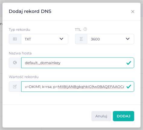 Struktura rekordu DNS