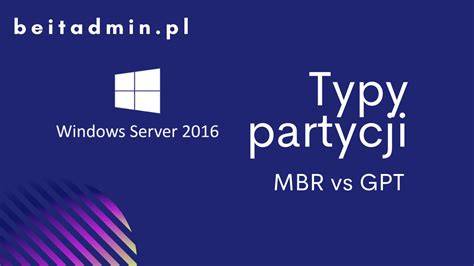 Mapa partycji: MBR i GPT