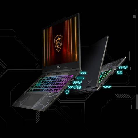cyberpunkowa obudowa laptopa MSI Cyborg 15