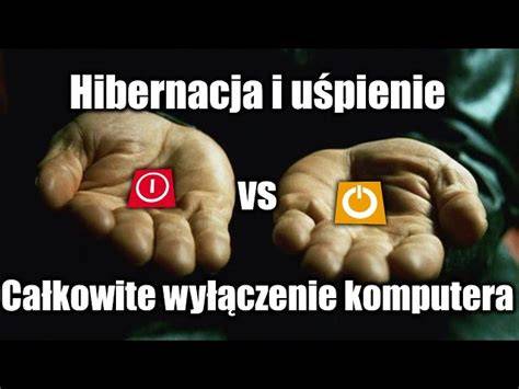 Schemat: uśpienie vs hibernacja