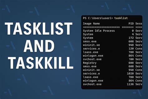 schemat diagnostyki procesów tasklist taskkill
