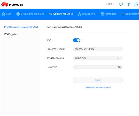 Ustawienia proxy Wi‑Fi w Huawei