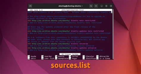 Ubuntu sources.list i repozytoria