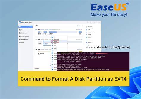 Partyacjonowanie i format ext4