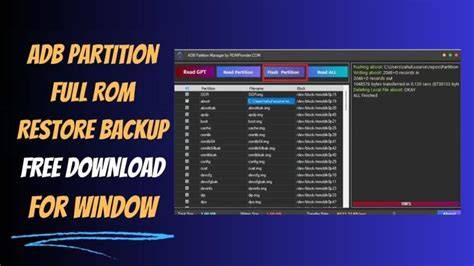 Komendy adb backup i restore